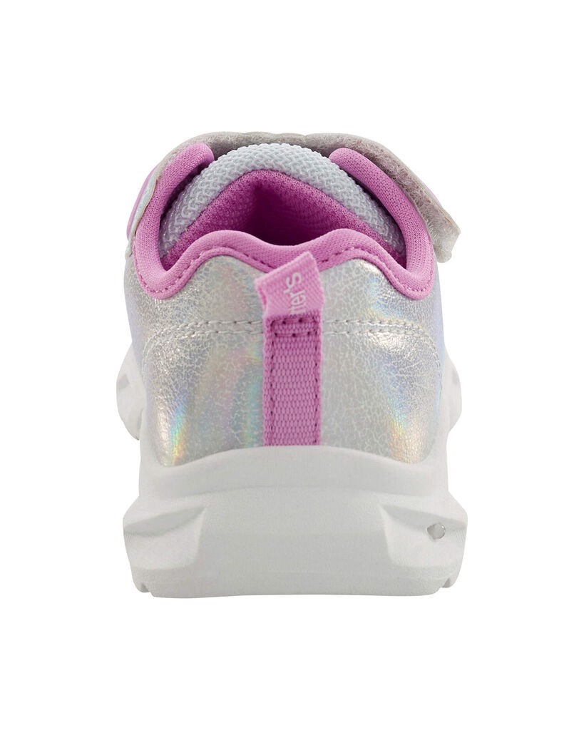 slide 5 of 7, Carter's Toddler Butterfly Light-Up Sneakers Grey 12, 1 ct