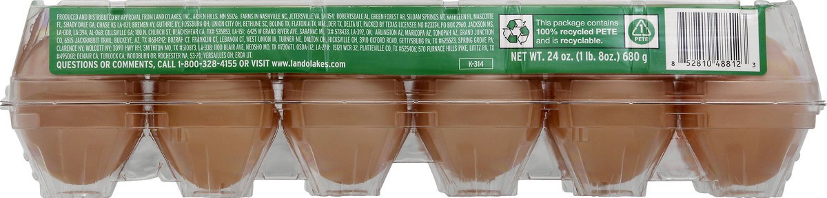 slide 9 of 13, Land O'Lakes Large Brown Eggs, 12 Count, 12 ct