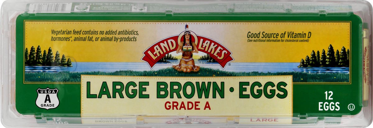 slide 10 of 13, Land O'Lakes Large Brown Eggs, 12 Count, 12 ct