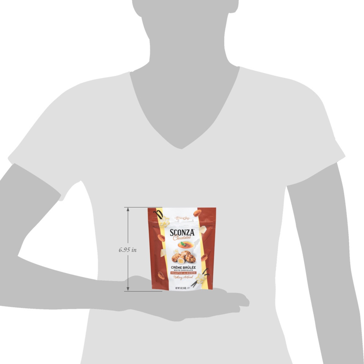 slide 11 of 13, Sconza Creme Brulee Almonds - 5 OZ, 5 oz