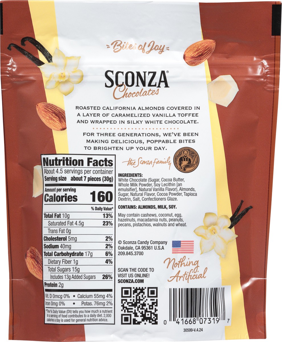 slide 7 of 13, Sconza Creme Brulee Almonds - 5 OZ, 5 oz