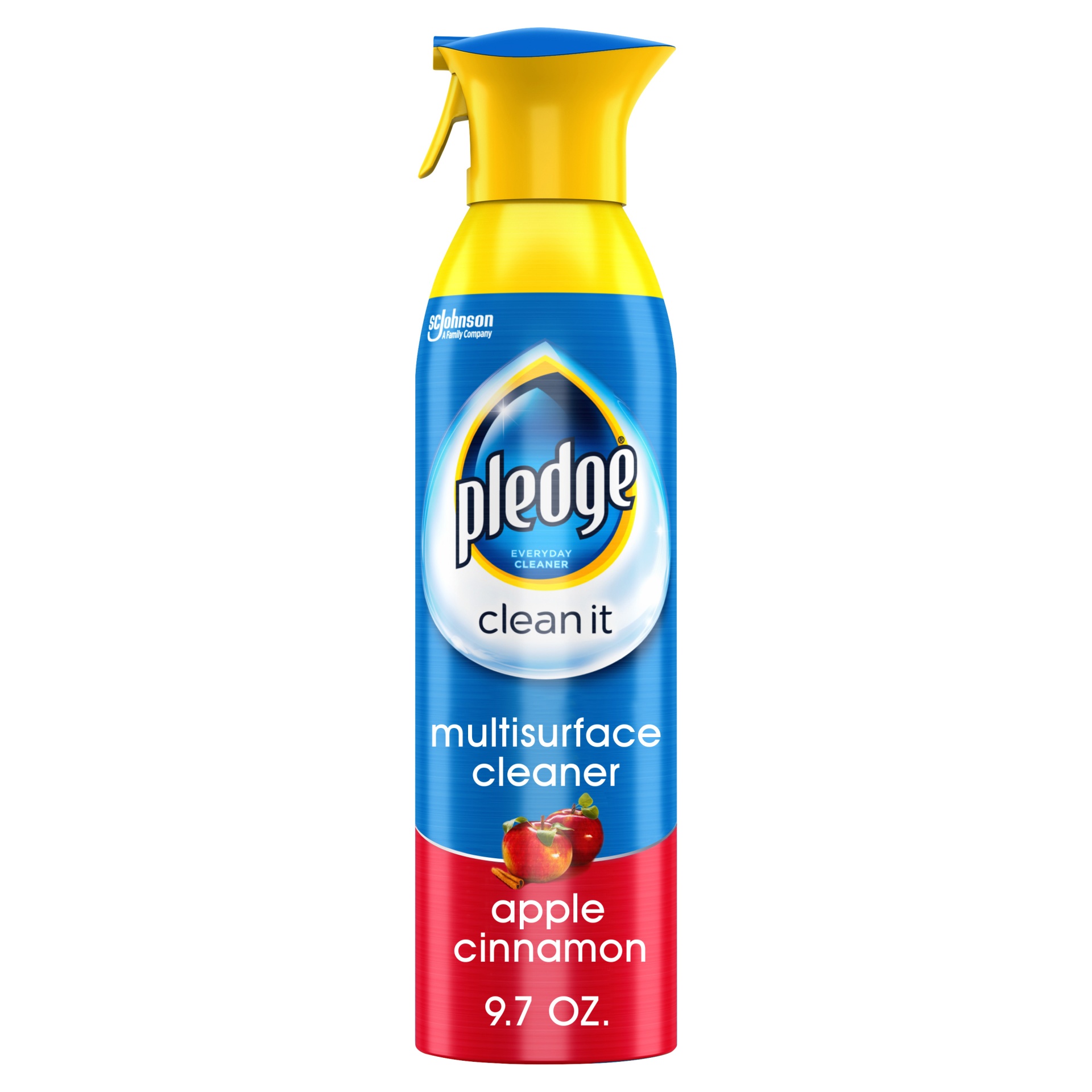 slide 1 of 2, Pledge Multi Surface Everyday Cleaner with Glade, Apple Cinnamon, 9.7 oz