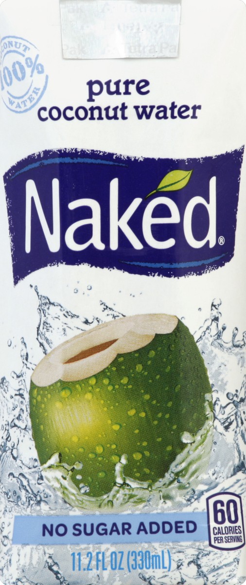 slide 4 of 4, Naked Pure Coconut Water, 11.2 fl oz