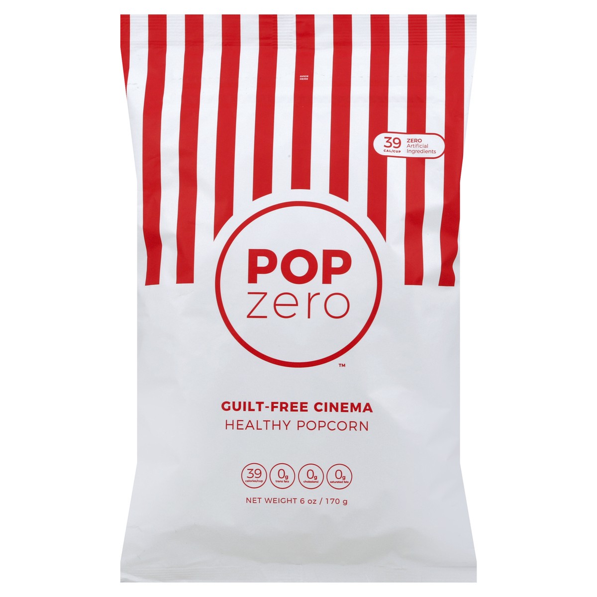 slide 5 of 5, POP ZERO Healthy Popcorn 6 oz, 6 oz