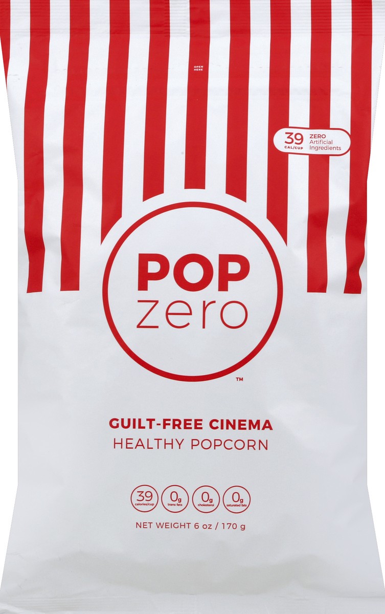 slide 1 of 5, POP ZERO Healthy Popcorn 6 oz, 6 oz