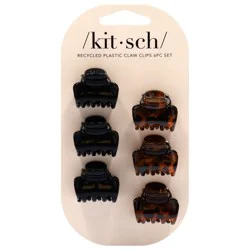 Kitsch Black & Tort Recycled Plastic Mini Claw Clips