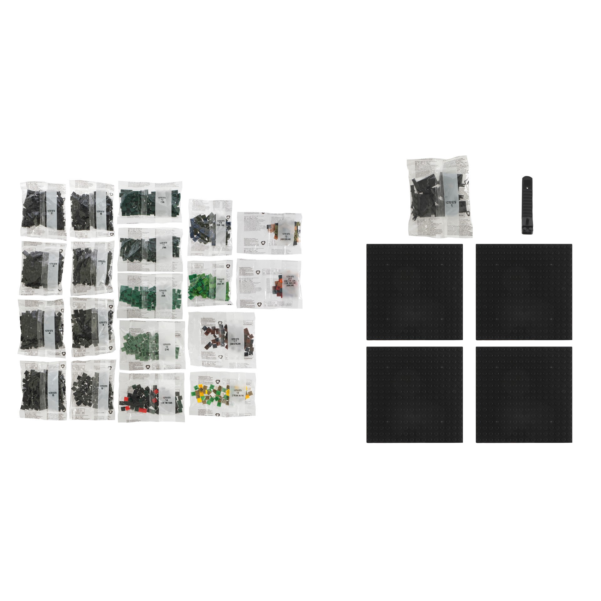 slide 6 of 6, 10" X 10" Toucan Pixelated Brick Art Kit By Make Market, 10 in x 10 in