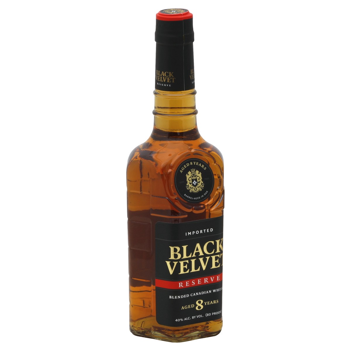 slide 2 of 3, Black Velvet Reserve Canadian Whiskey, 750 ml