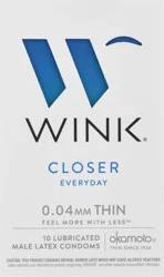 Wink Closer Everyday Thin Condoms - 10 ct