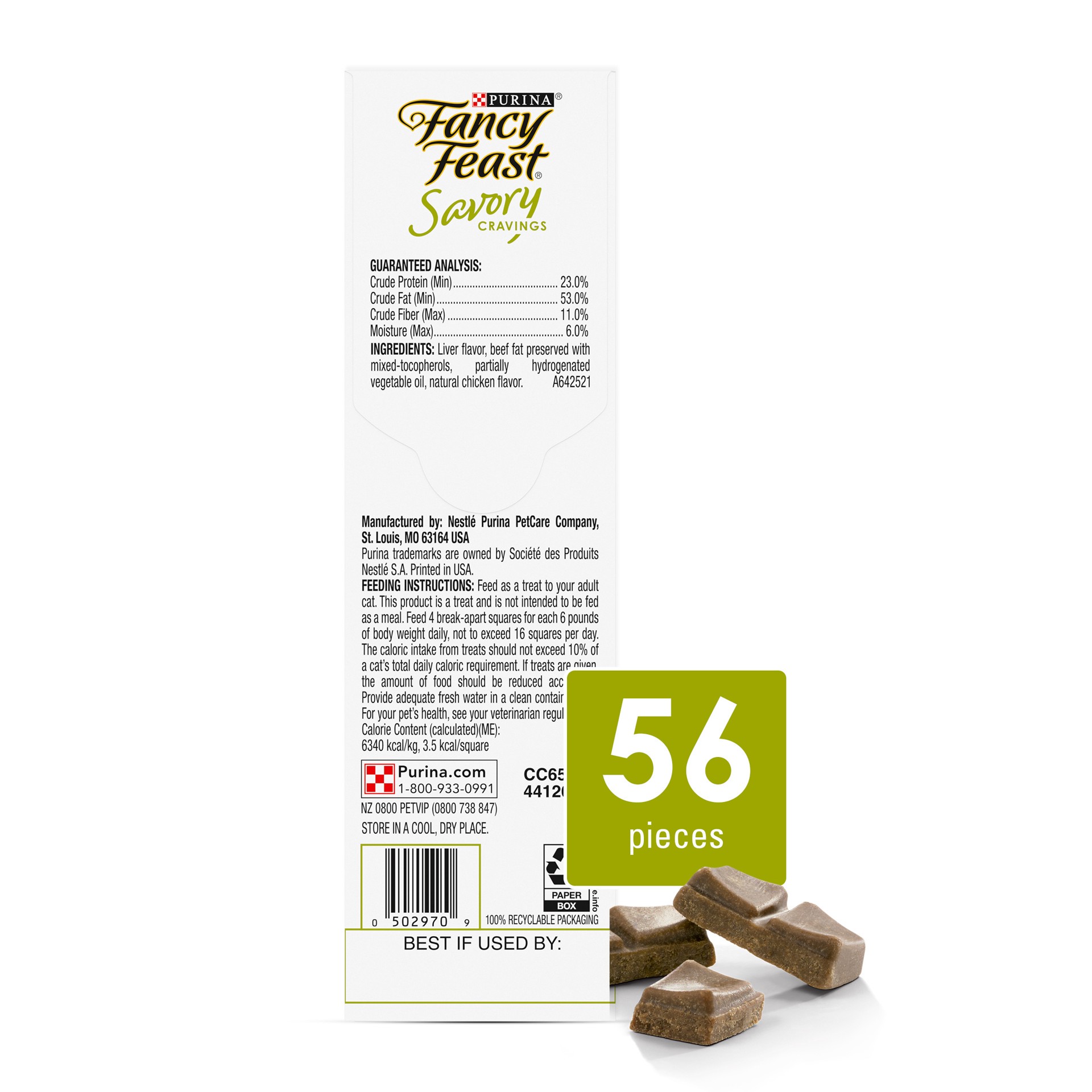 slide 6 of 9, Fancy Feast Purina Fancy Feast Limited Ingredient Cat Treats, Savory Cravings Chicken Flavor, 