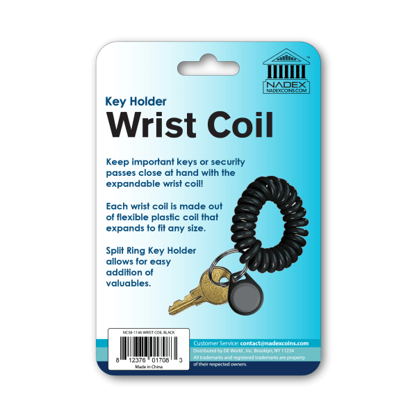 slide 2 of 2, Nadex Wrist Coil, Black, 1 ct