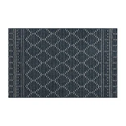 Mohawk Trellis Scatter - 30 in x 45 in - Dark Blue/Light Grey