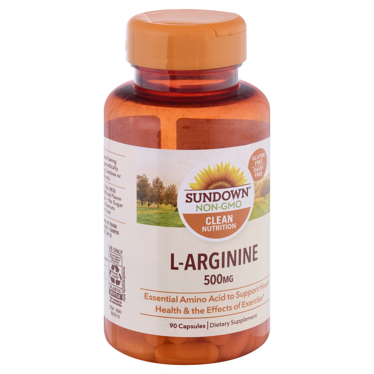 slide 2 of 9, Sundown Naturals L-Arginine, 90 ct; 500 mg