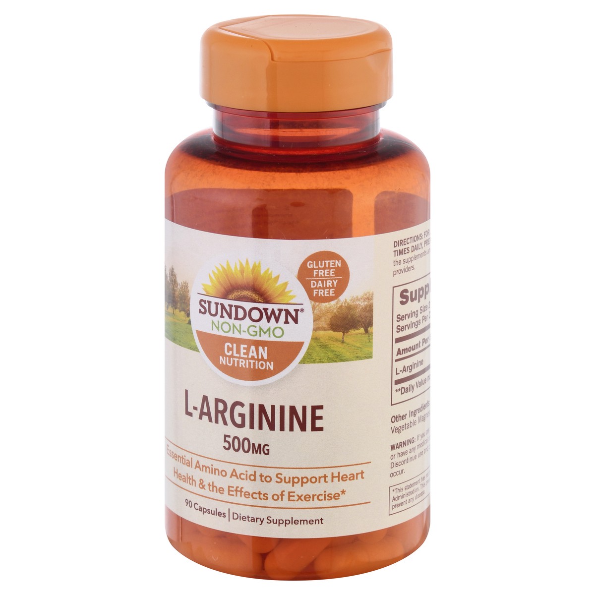 slide 3 of 9, Sundown Naturals L-Arginine, 90 ct; 500 mg