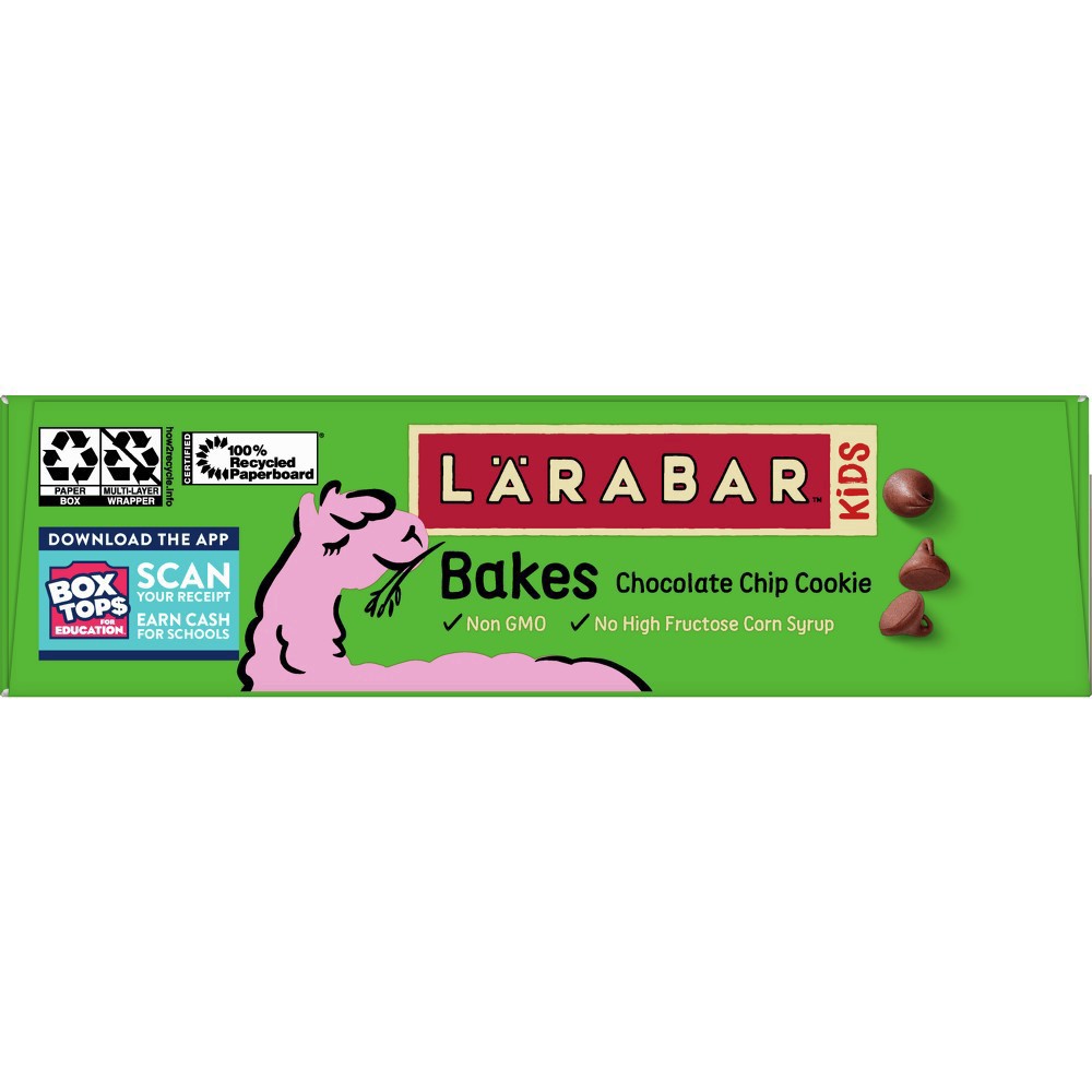 slide 12 of 21, LÄRABAR Kids, Bakes Chocolate Chip Cookie, Gluten Free Snack Bars, 6 Ct, 5.76 oz, 6 ct; 0.96 oz