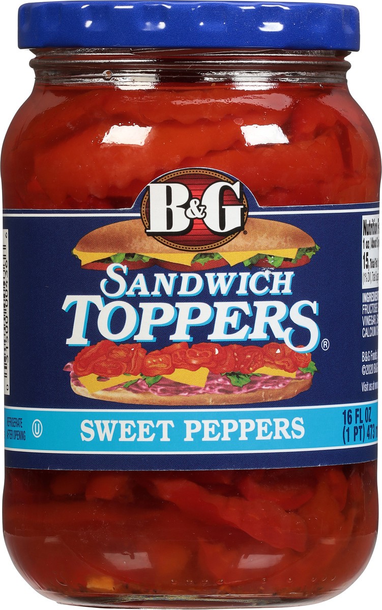 slide 8 of 10, B&G Sandwich Toppers Sweet Peppers 16 fl oz, 16 fl oz