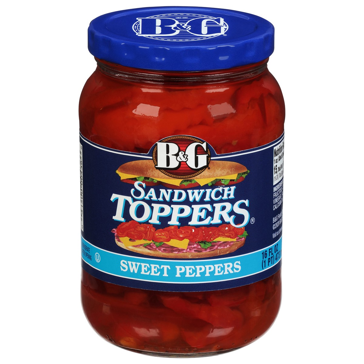 slide 10 of 10, B&G Sandwich Toppers Sweet Peppers 16 fl oz, 16 fl oz