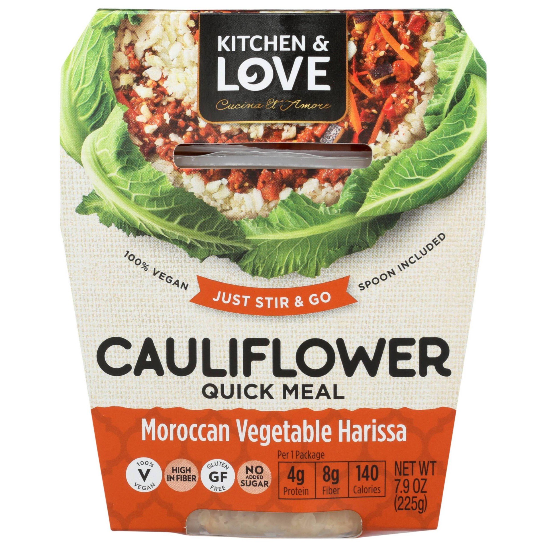 slide 1 of 3, Cucina & Amore Gluten Free and Free Vegan Cauliflower Moroccan Vegetable Harissa Quick Meal, 7.9 oz