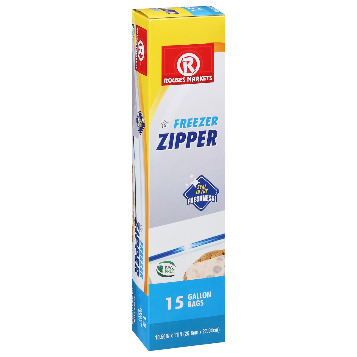 slide 3 of 14, Rouses Markets Gallon Zipper Freezer Bags 15 ea, 15 ct