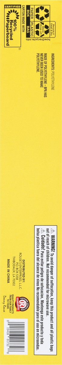 slide 9 of 14, Rouses Markets Gallon Zipper Freezer Bags 15 ea, 15 ct