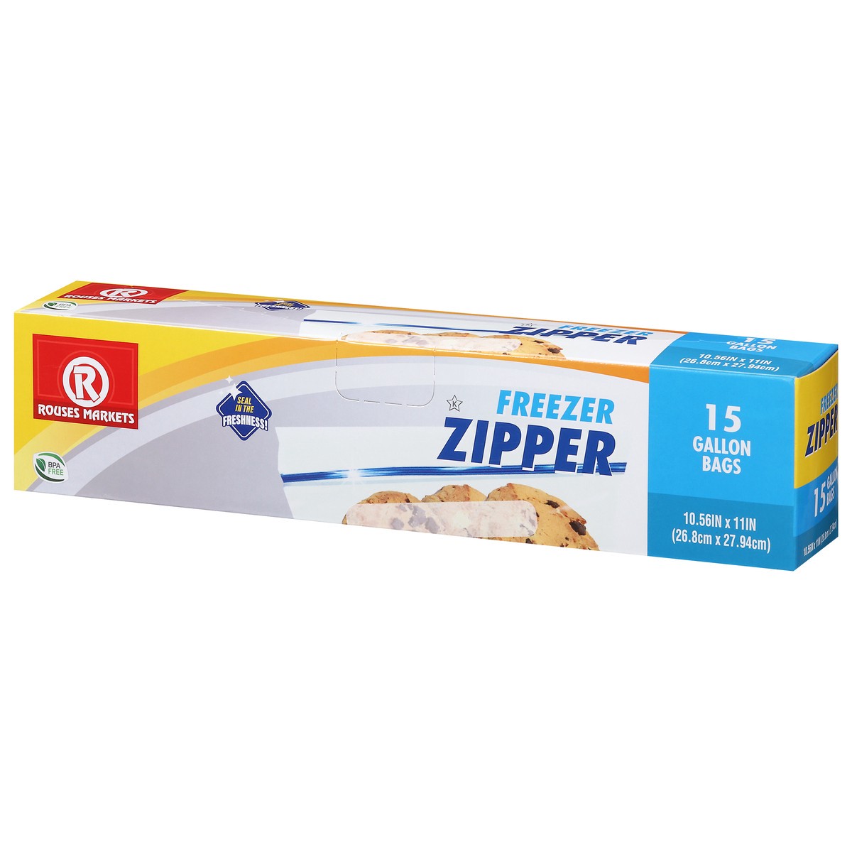 slide 13 of 14, Rouses Markets Gallon Zipper Freezer Bags 15 ea, 15 ct