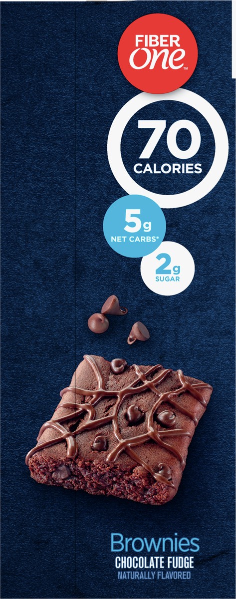 slide 5 of 9, Fiber One 70 Calorie Brownies, Chocolate Fudge Snack Bars, Mega Pack, 18 Ct, 16 oz, 18 ct