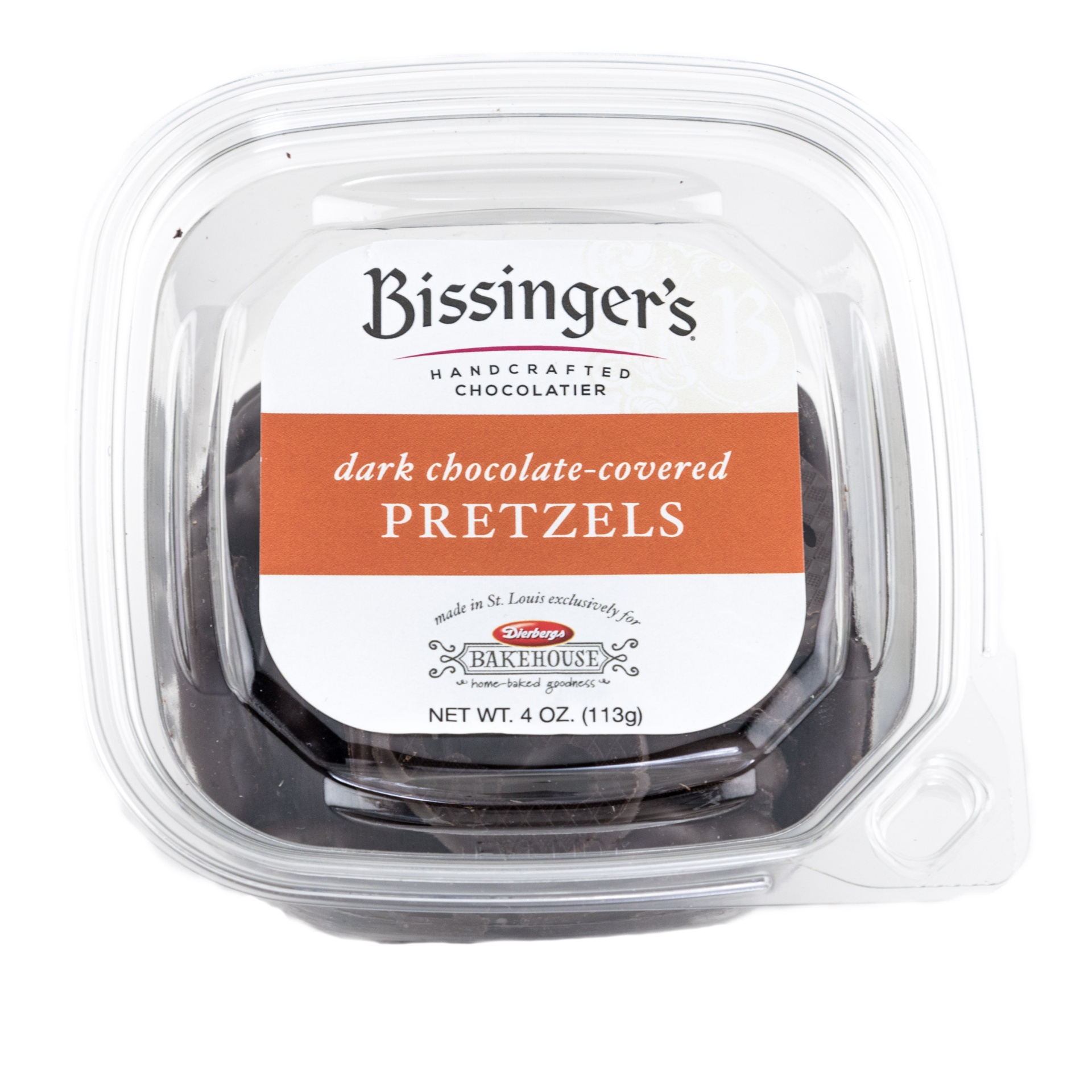 slide 1 of 1, Bissinger's Dark Chocolate Pretzels, 4 oz