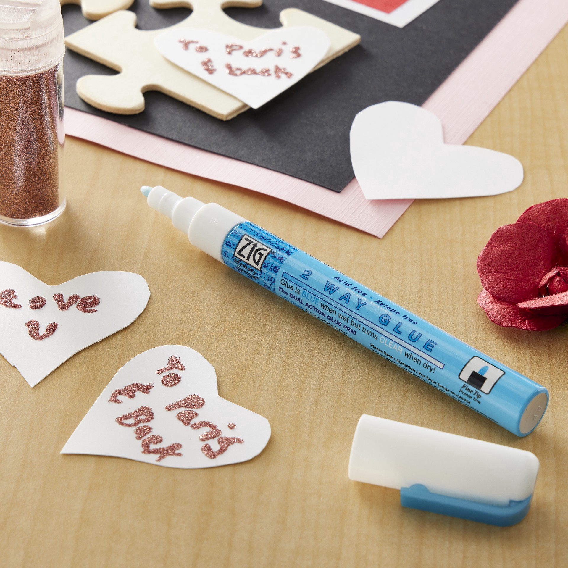 slide 3 of 4, 2-Way Glue Fine Tip Pen By Recollections, 0.24 fl oz