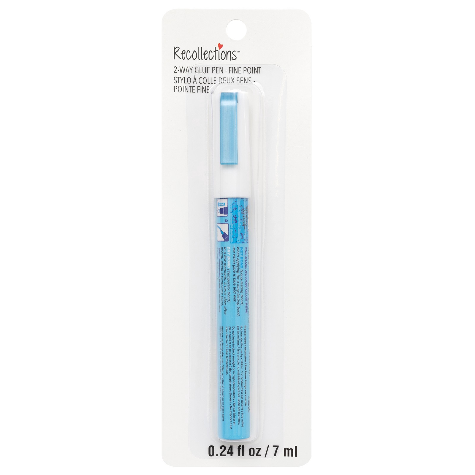 slide 2 of 4, 2-Way Glue Fine Tip Pen By Recollections, 0.24 fl oz