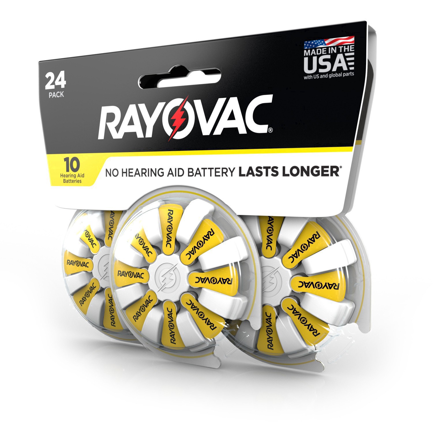 slide 30 of 37, Rayovac Size 10 Hearing Aid Batteries (24 Pack), 24 ct