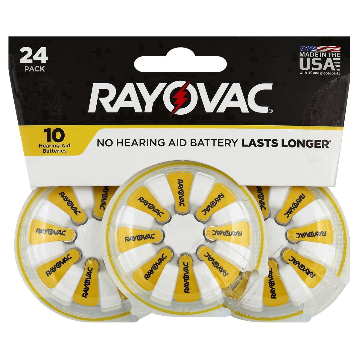 slide 37 of 37, Rayovac Size 10 Hearing Aid Batteries (24 Pack), 24 ct