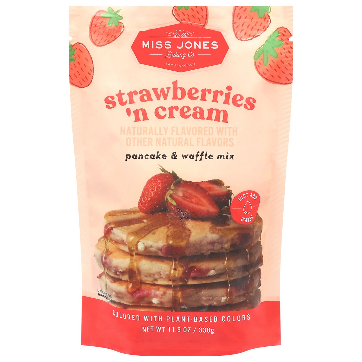 slide 1 of 14, Miss Jones Baking Co. Strawberries 'n Cream Pancake & Waffle Mix 11.9 oz, 11.9 oz