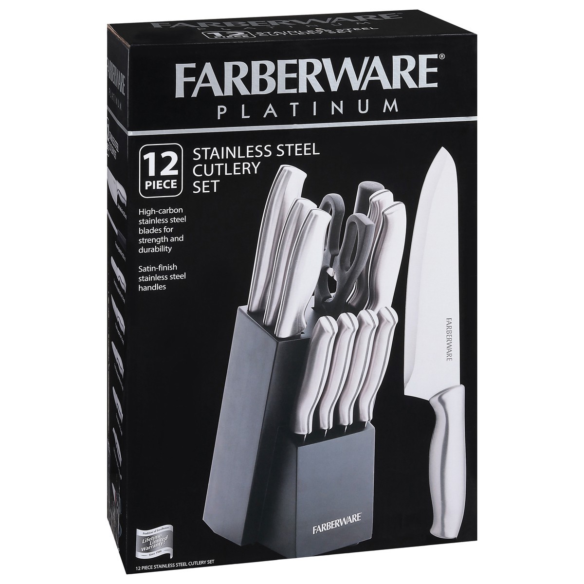 slide 2 of 9, Farberware Stainless Steel Cutlery Set, 12 ct