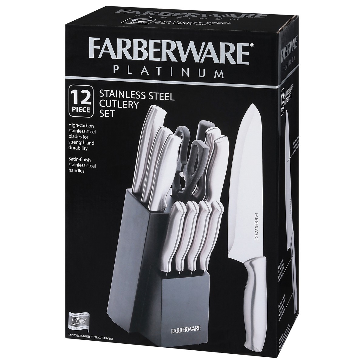 slide 3 of 9, Farberware Stainless Steel Cutlery Set, 12 ct