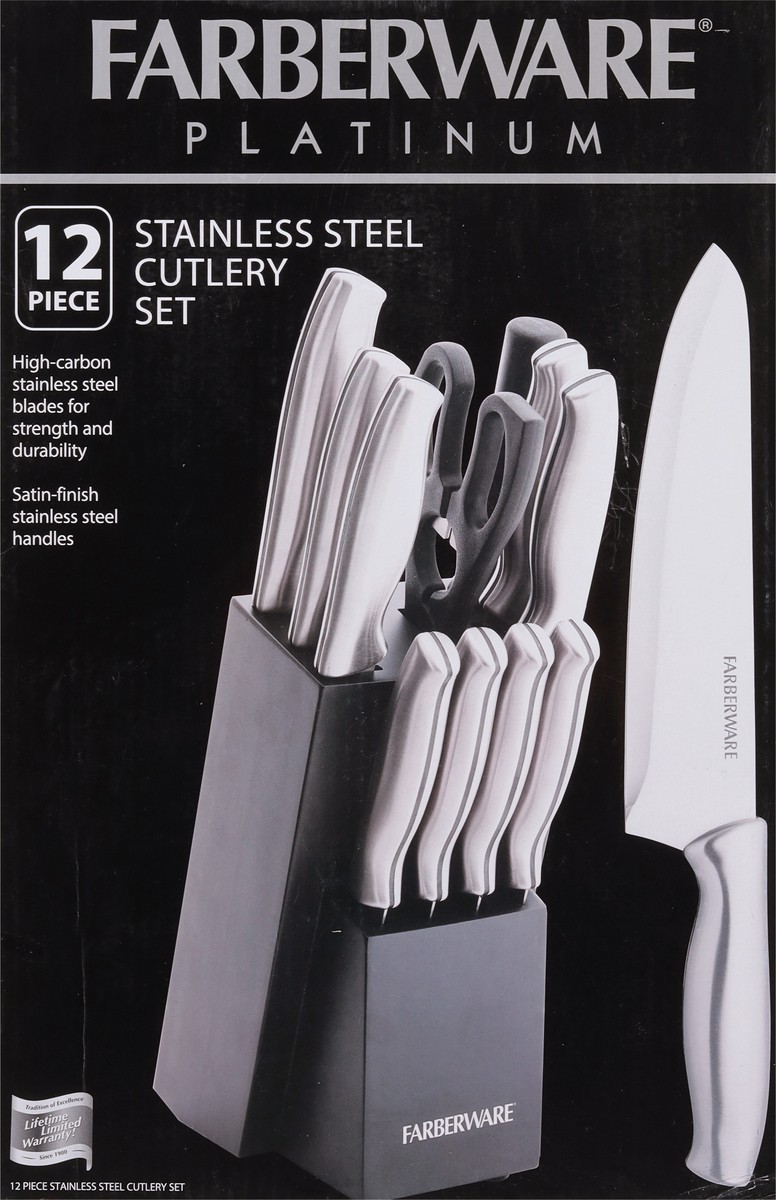 slide 5 of 9, Farberware Stainless Steel Cutlery Set, 12 ct