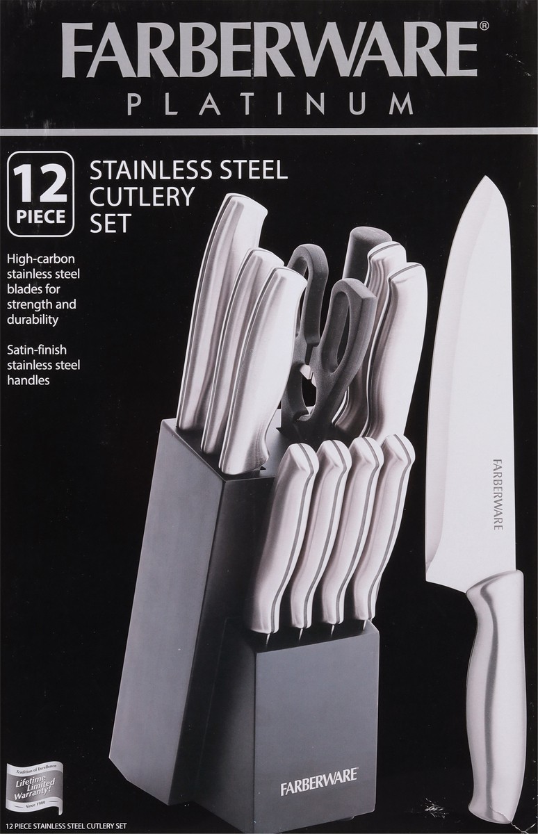 slide 6 of 9, Farberware Stainless Steel Cutlery Set, 12 ct