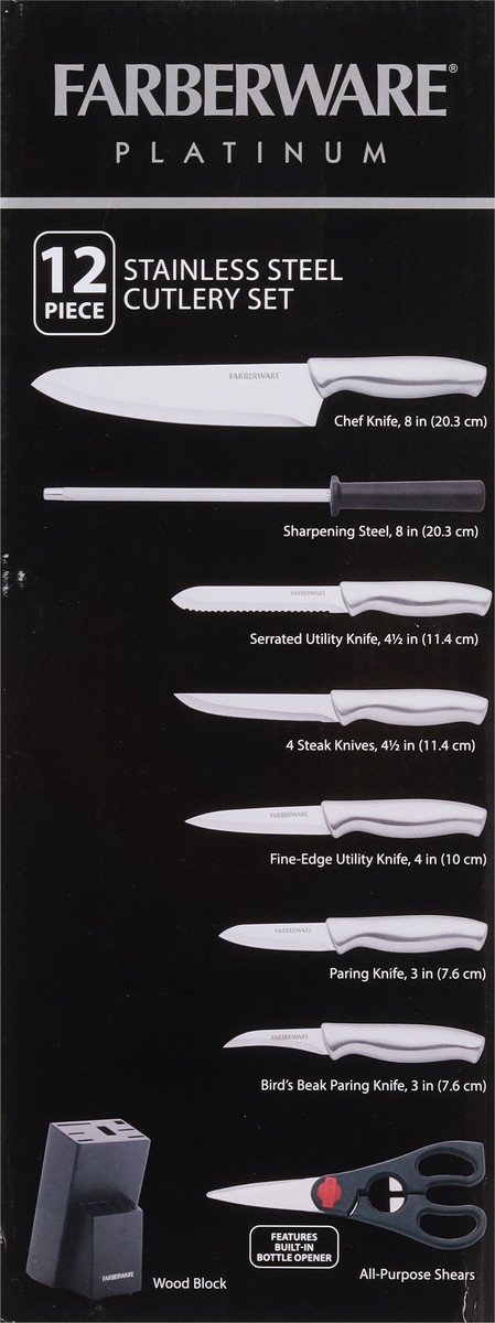 slide 7 of 9, Farberware Stainless Steel Cutlery Set, 12 ct