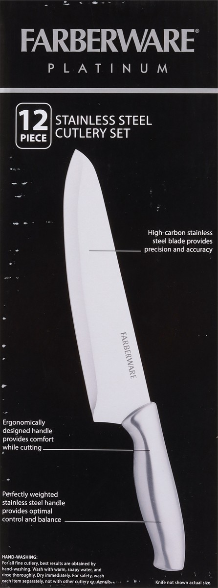 slide 8 of 9, Farberware Stainless Steel Cutlery Set, 12 ct