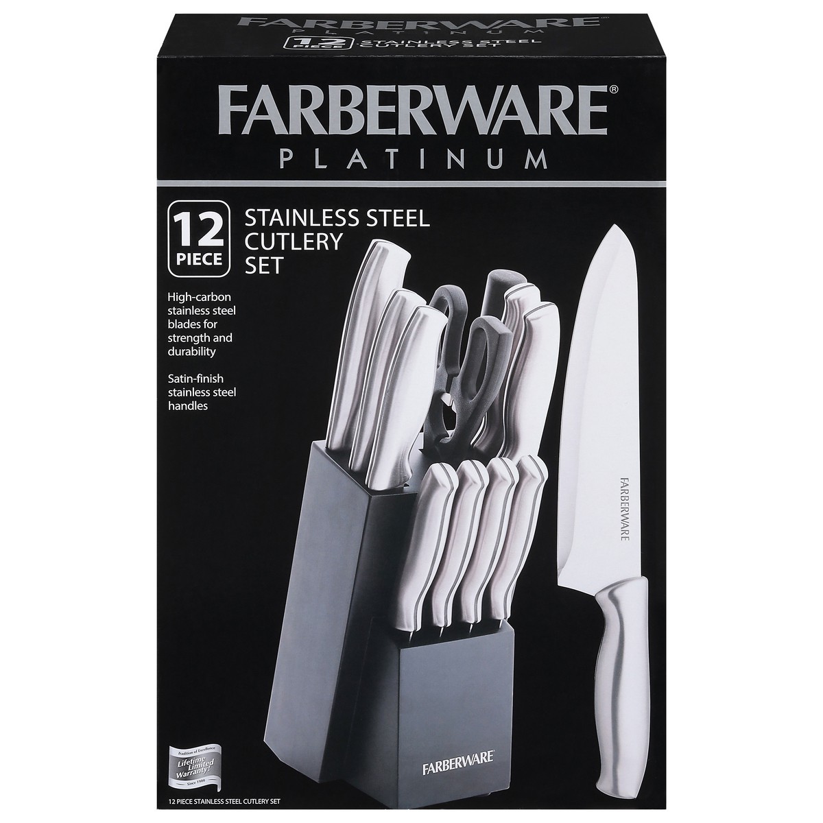 slide 1 of 9, Farberware Stainless Steel Cutlery Set, 12 ct