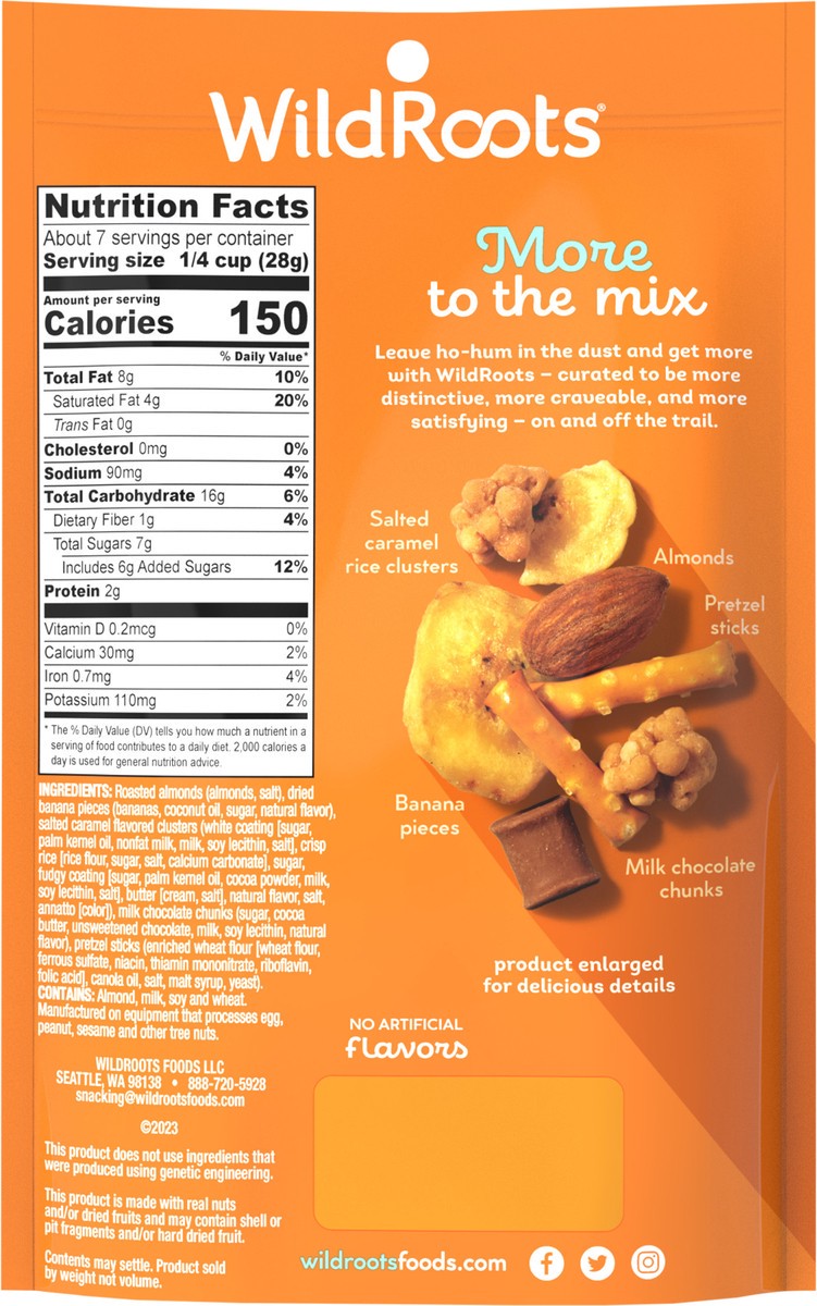 slide 2 of 3, WildRoots Salted Caramel Chocolate Banana Trail Mix, 6.5 oz