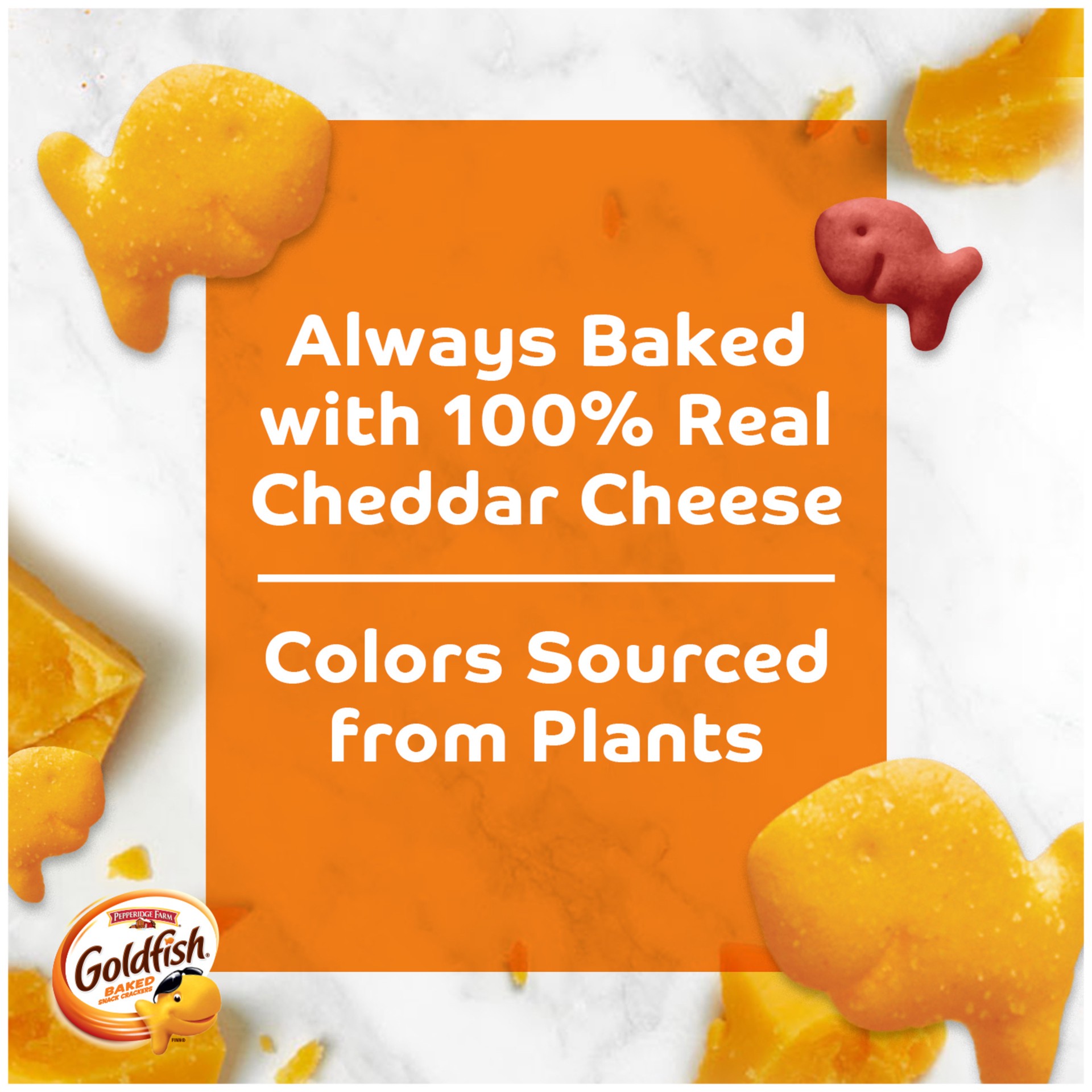 slide 7 of 9, Pepperidge Farm Goldfish Colors Cheddar Cheese Crackers, 6.6 oz Bag, 6.6 oz