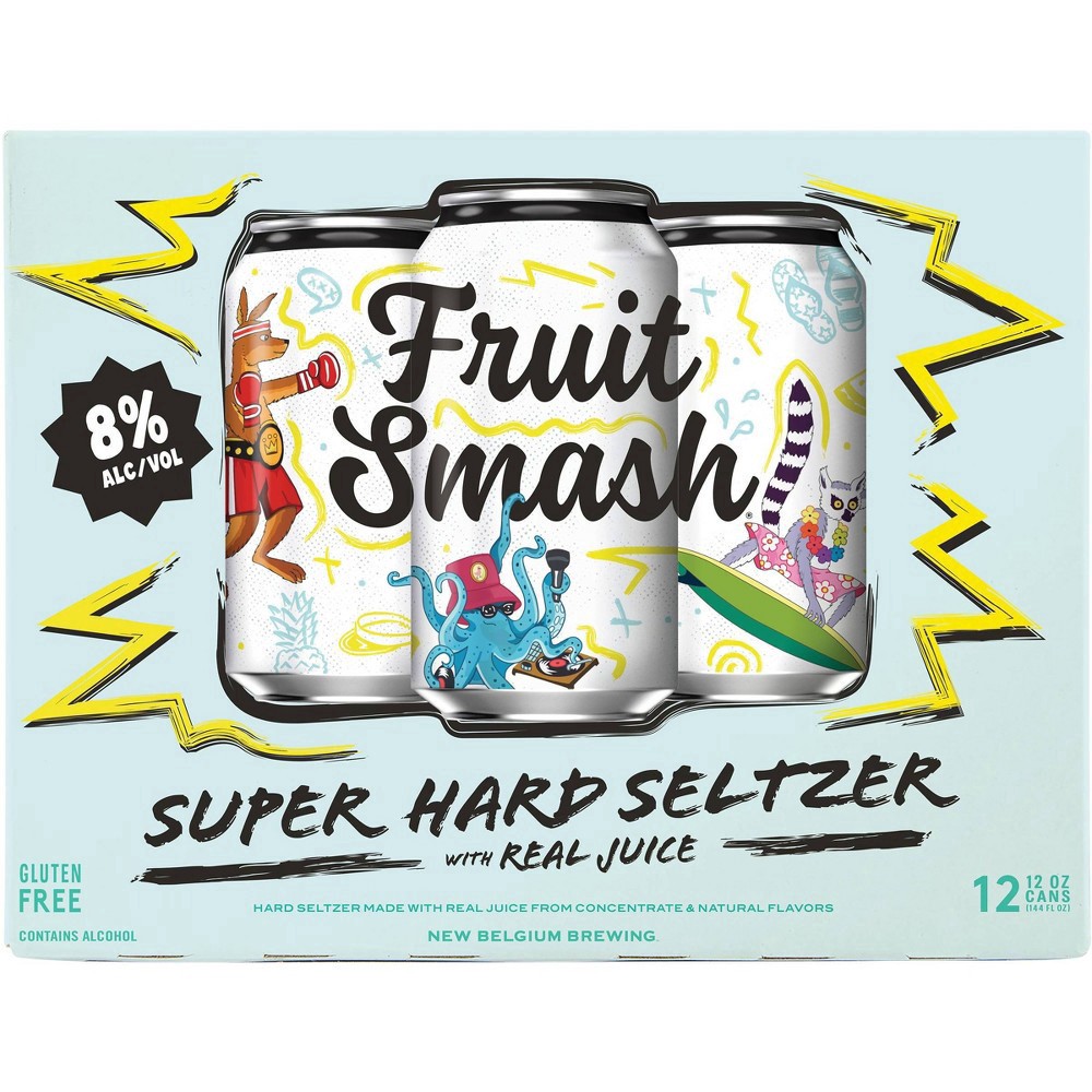 slide 6 of 8, New Belgium Fruit Smash Super Hard Seltzer, 1 ct