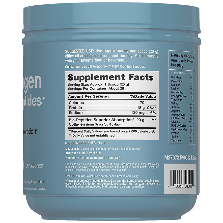 slide 2 of 3, NeoCell Collagen Bio-Peptides Protein 20 Oz Jar, 20 oz