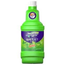 Swiffer Wet Jet Mop Refill Solution, Wood, Laminate, Tile, Floor Cleaner, Gain, 1.25 Liters