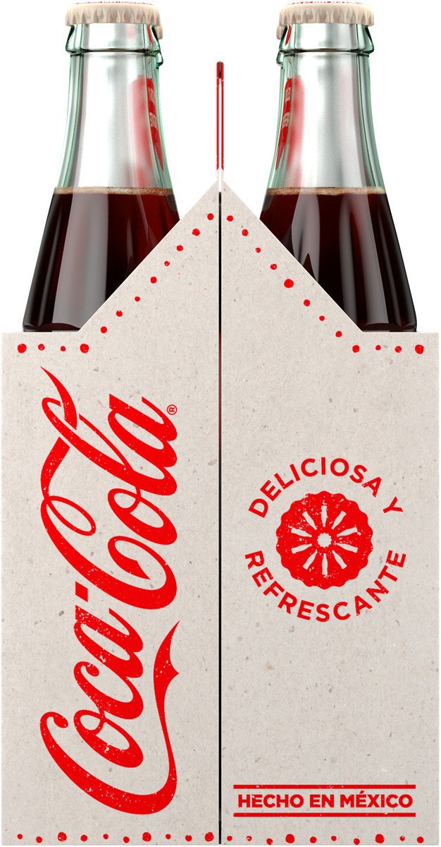 slide 5 of 8, Coca-Cola Mexican Coke Soda Soft Drink, Cane Sugar, 355 mL, 4 Pack, 4 ct; 355 ml