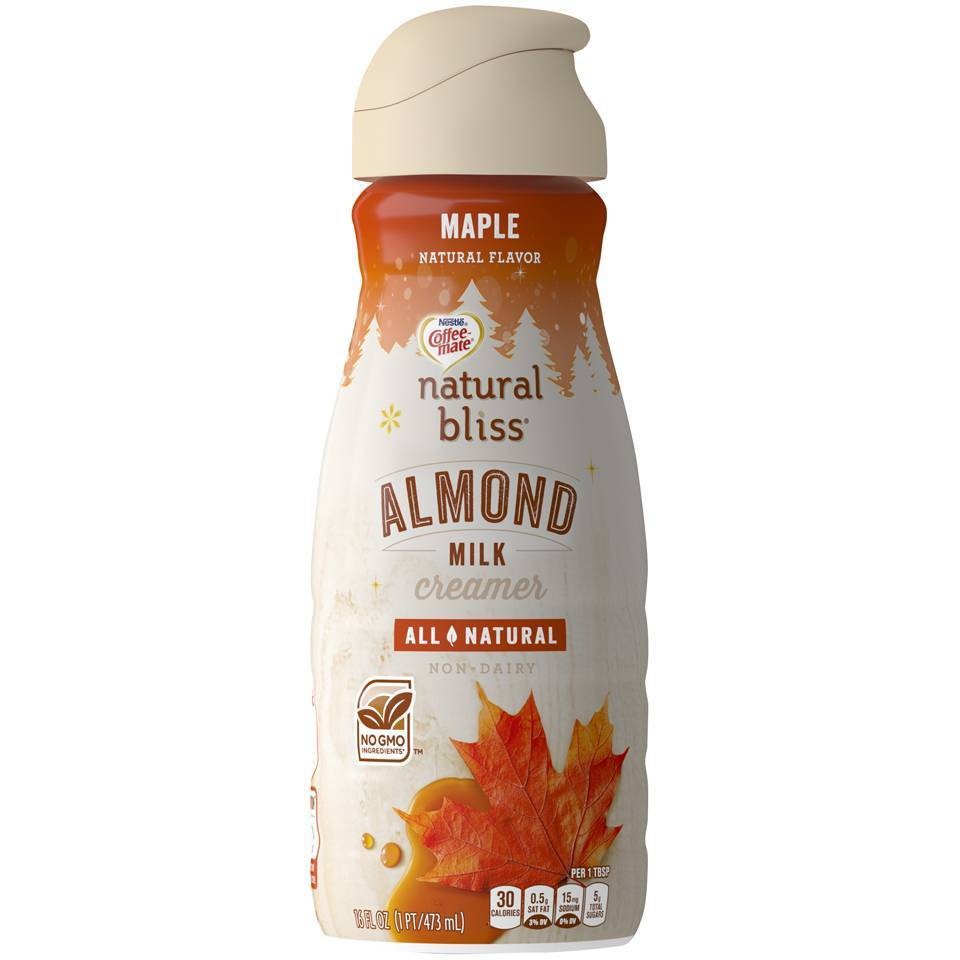 slide 1 of 7, Nestle Coffee-Mate Natural Bliss Maple Almond Milk All Natural Nondairy Creamer Bottle, 16 fl oz