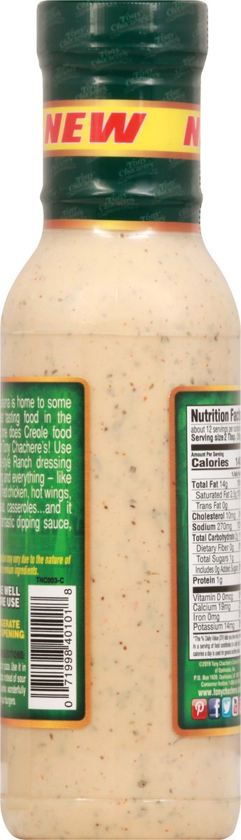 slide 3 of 11, Tony Chachere's Ranch Salad Dressing, 12 oz