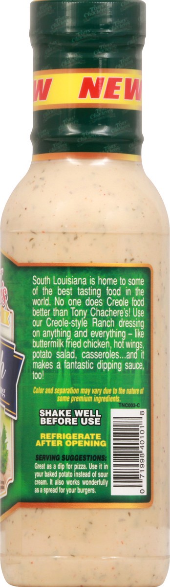 slide 5 of 11, Tony Chachere's Ranch Salad Dressing, 12 oz