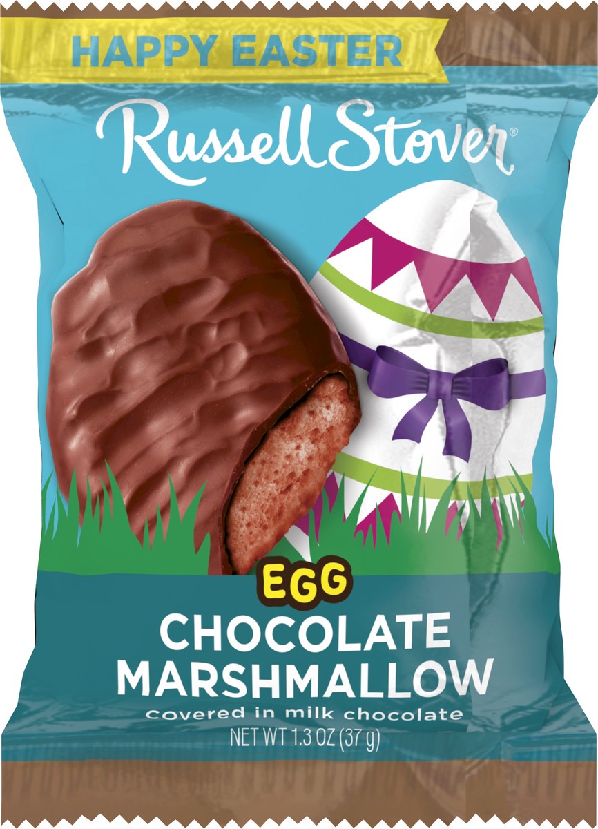 slide 7 of 11, RUSSELL STOVER Easter Chocolate Marshmallow Milk Chocolate Easter Egg- 1.3 oz, 1.3 oz