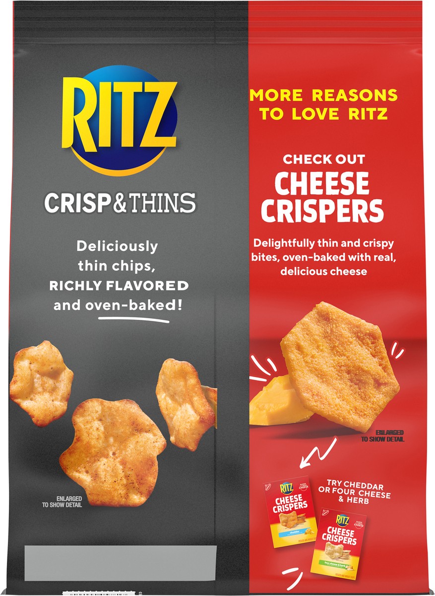 slide 5 of 9, RITZ Crisp and Thins Barbecue Chips, 7.1 oz, 7.1 oz